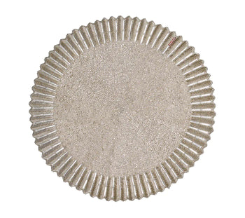 Kim Seybert Placemats: BACCARAT Etoile in Silver & Crystal, Set of 2